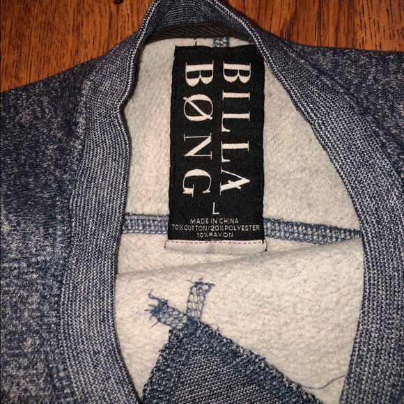 Vintage Billabong Blue Melange Crewneck Sweater - Picture 2 of 5